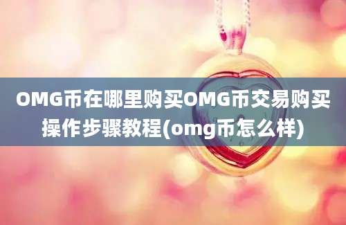 OMG币在哪里购买OMG币交易购买操作步骤教程(omg币怎么样)