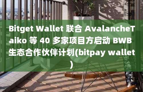 Bitget Wallet 联合 AvalancheTaiko 等 40 多家项目方启动 BWB 生态合作伙伴计划(bitpay wallet)