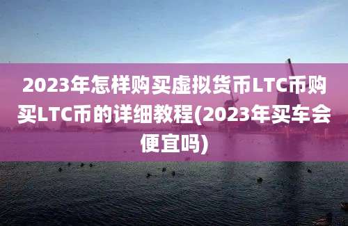 2023年怎样购买虚拟货币LTC币购买LTC币的详细教程(2023年买车会便宜吗)