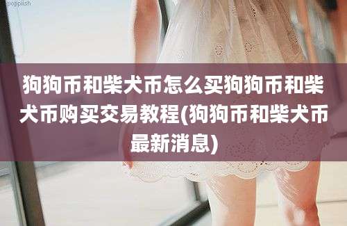 狗狗币和柴犬币怎么买狗狗币和柴犬币购买交易教程(狗狗币和柴犬币最新消息)