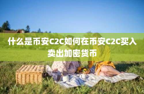 什么是币安C2C如何在币安C2C买入卖出加密货币