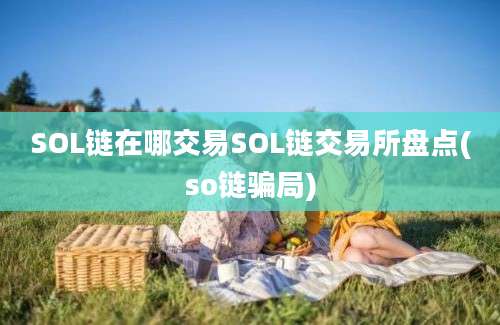 SOL链在哪交易SOL链交易所盘点(so链骗局)