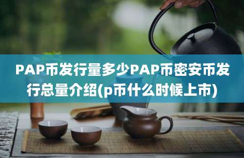 PAP币发行量多少PAP币密安币发行总量介绍(p币什么时候上市)