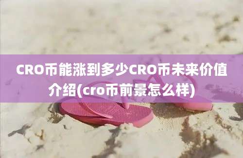 CRO币能涨到多少CRO币未来价值介绍(cro币前景怎么样)