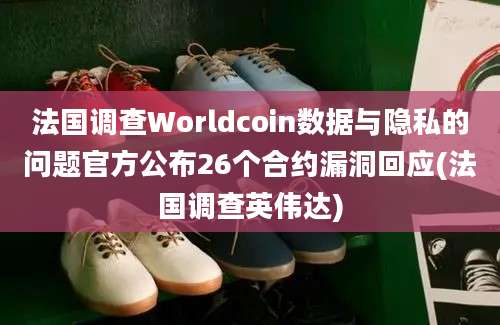 法国调查Worldcoin数据与隐私的问题官方公布26个合约漏洞回应(法国调查英伟达)