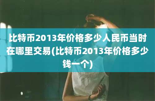 比特币2013年价格多少人民币当时在哪里交易(比特币2013年价格多少钱一个)