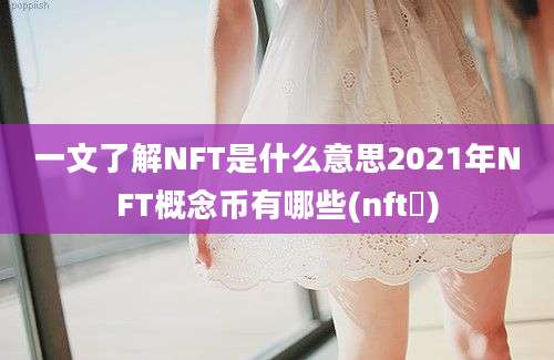 一文了解NFT是什么意思2021年NFT概念币有哪些(nft帀)