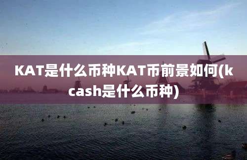 KAT是什么币种KAT币前景如何(kcash是什么币种)