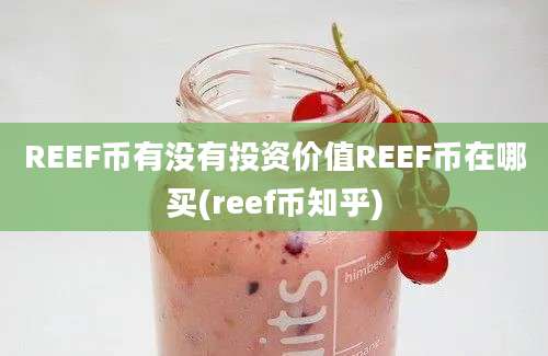 REEF币有没有投资价值REEF币在哪买(reef币知乎)