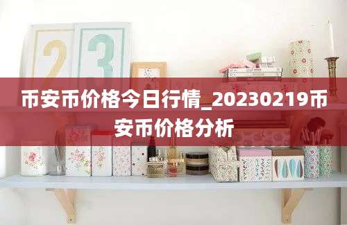 币安币价格今日行情_20230219币安币价格分析