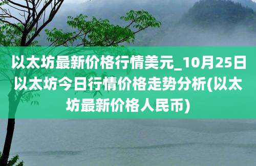 以太坊最新价格行情美元_10月25日以太坊今日行情价格走势分析(以太坊最新价格人民币)