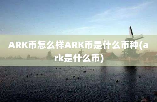 ARK币怎么样ARK币是什么币种(ark是什么币)