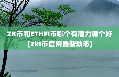 ZK币和ETHFI币哪个有潜力哪个好(zkt币官网最新动态)