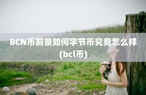 BCN币前景如何字节币究竟怎么样(bcl币)