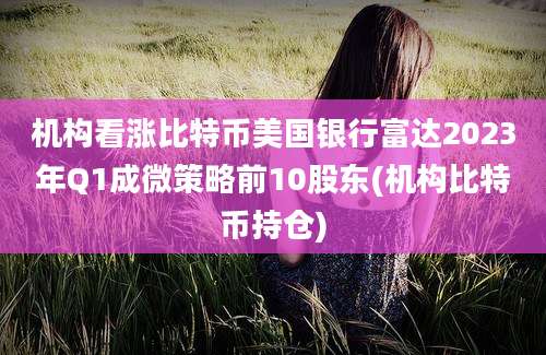 机构看涨比特币美国银行富达2023年Q1成微策略前10股东(机构比特币持仓)