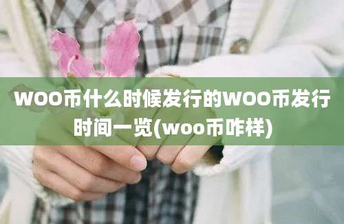 WOO币什么时候发行的WOO币发行时间一览(woo币咋样)