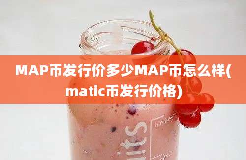 MAP币发行价多少MAP币怎么样(matic币发行价格)