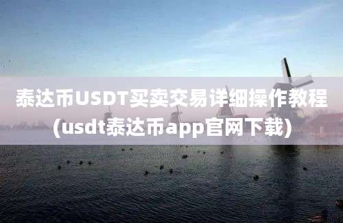 泰达币USDT买卖交易详细操作教程(usdt泰达币app官网下载)