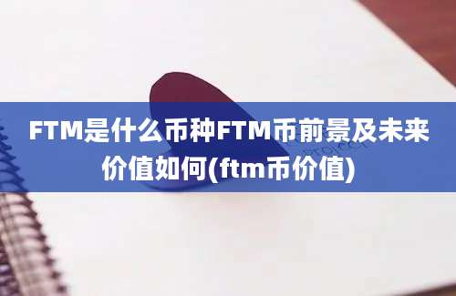 FTM是什么币种FTM币前景及未来价值如何(ftm币价值)