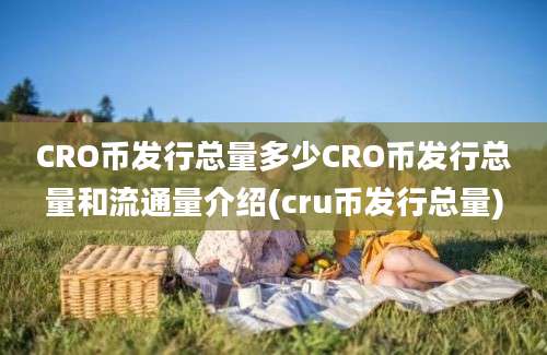 CRO币发行总量多少CRO币发行总量和流通量介绍(cru币发行总量)