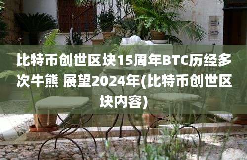 比特币创世区块15周年BTC历经多次牛熊 展望2024年(比特币创世区块内容)