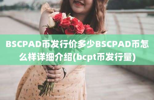 BSCPAD币发行价多少BSCPAD币怎么样详细介绍(bcpt币发行量)