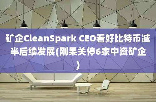 矿企CleanSpark CEO看好比特币减半后续发展(刚果关停6家中资矿企)