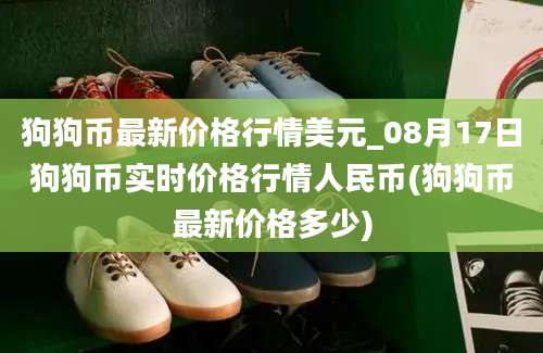 狗狗币最新价格行情美元_08月17日狗狗币实时价格行情人民币(狗狗币最新价格多少)