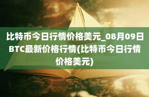 比特币今日行情价格美元_08月09日BTC最新价格行情(比特币今日行情价格美元)