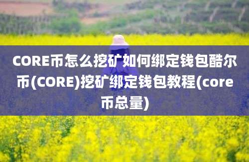 CORE币怎么挖矿如何绑定钱包酷尔币(CORE)挖矿绑定钱包教程(core币总量)