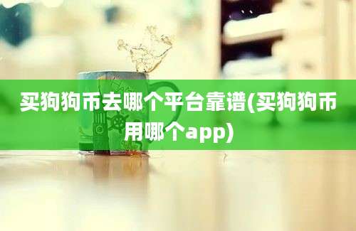 买狗狗币去哪个平台靠谱(买狗狗币用哪个app)