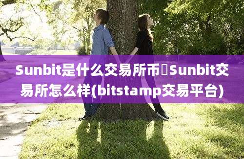 Sunbit是什么交易所币昇Sunbit交易所怎么样(bitstamp交易平台)