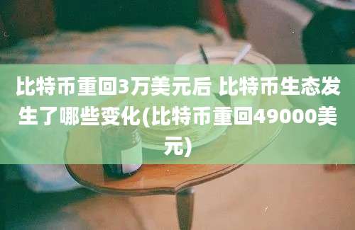 比特币重回3万美元后 比特币生态发生了哪些变化(比特币重回49000美元)