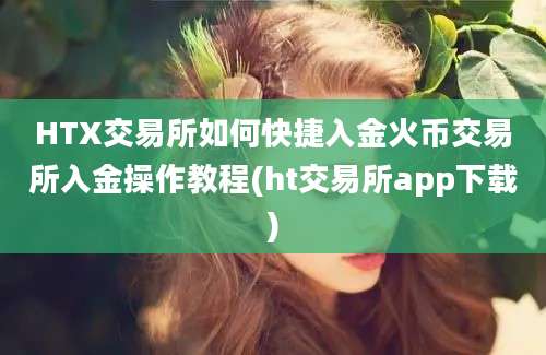 HTX交易所如何快捷入金火币交易所入金操作教程(ht交易所app下载)