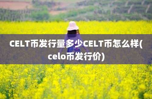 CELT币发行量多少CELT币怎么样(celo币发行价)