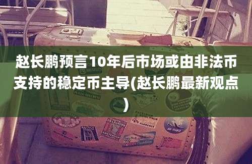 赵长鹏预言10年后市场或由非法币支持的稳定币主导(赵长鹏最新观点)