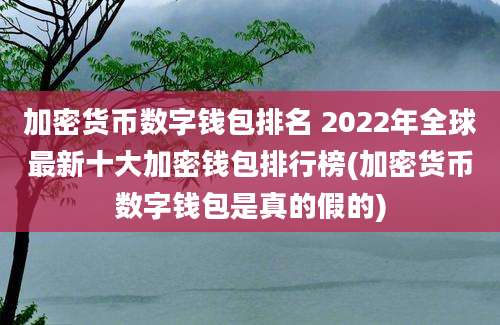 加密货币数字钱包排名 2022年全球最新十大加密钱包排行榜(加密货币数字钱包是真的假的)