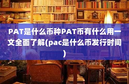 PAT是什么币种PAT币有什么用一文全面了解(pac是什么币发行时间)