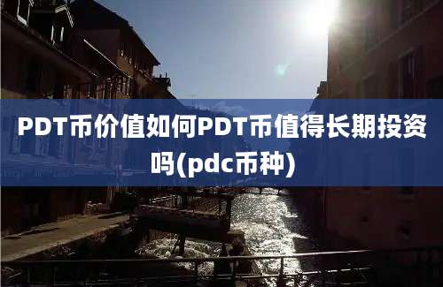 PDT币价值如何PDT币值得长期投资吗(pdc币种)