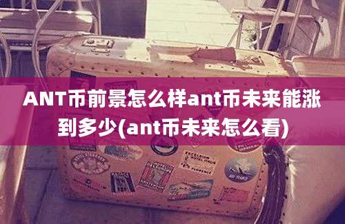 ANT币前景怎么样ant币未来能涨到多少(ant币未来怎么看)