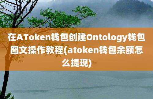 在AToken钱包创建Ontology钱包图文操作教程(atoken钱包余额怎么提现)