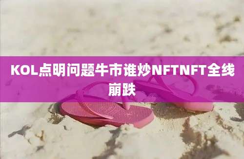 KOL点明问题牛市谁炒NFTNFT全线崩跌