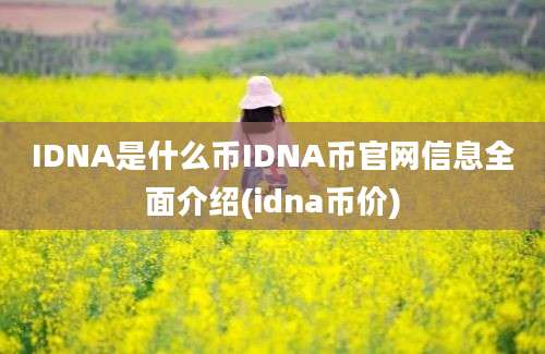 IDNA是什么币IDNA币官网信息全面介绍(idna币价)