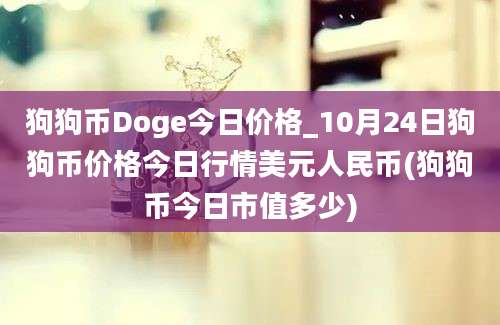 狗狗币Doge今日价格_10月24日狗狗币价格今日行情美元人民币(狗狗币今日市值多少)