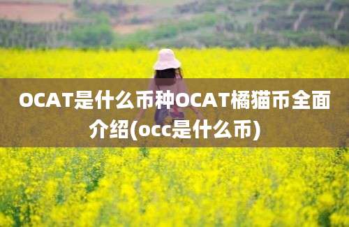 OCAT是什么币种OCAT橘猫币全面介绍(occ是什么币)