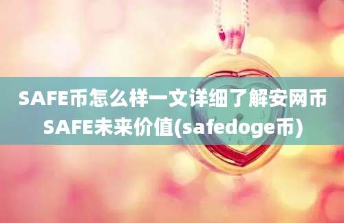 SAFE币怎么样一文详细了解安网币SAFE未来价值(safedoge币)