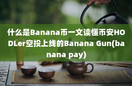 什么是Banana币一文读懂币安HODLer空投上线的Banana Gun(banana pay)