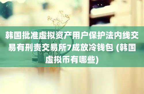 韩国批准虚拟资产用户保护法内线交易有刑责交易所7成放冷钱包 (韩国虚拟币有哪些)