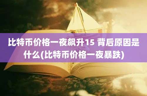 比特币价格一夜飙升15 背后原因是什么(比特币价格一夜暴跌)