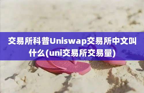 交易所科普Uniswap交易所中文叫什么(uni交易所交易量)